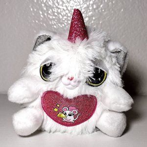 Zuru Rainbowcorns Plush Unicorn Mouse Pink Heart Stuffed Toy 4.5 inch